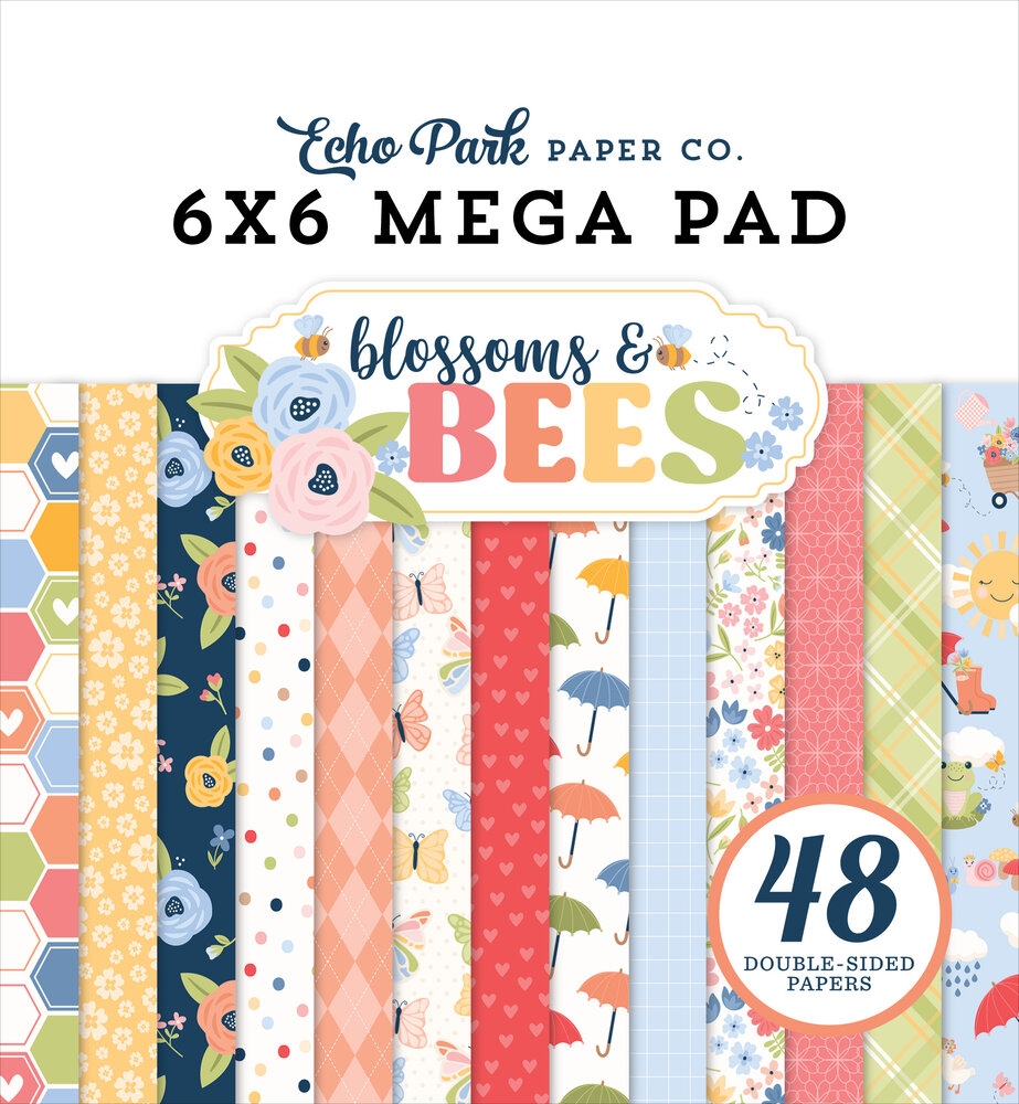 Echo Park Blossoms And Bees 6x6 Inch Mega Pad (BLB413031)