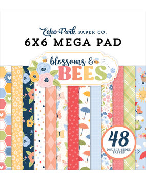 Echo Park Blossoms And Bees 6x6 Inch Mega Pad (BLB413031)
