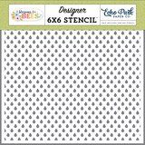 Echo Park Blossoms And Bees Stencil Raindrop Sky (BLB413035)