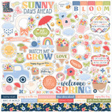 Echo Park Blossoms And Bees 12x12 Inch Element Sticker (BLB413014)