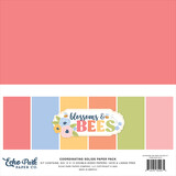 Echo Park Blossoms And Bees 12x12 Inch Coordinating Solids Paper Pad (BLB413015)