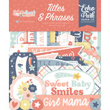 Echo Park Baby On Board It's a Girl! Ephemera Titles & Phrases (BOG414032)