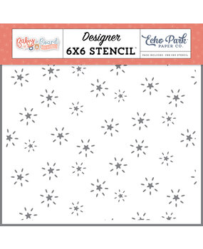 Echo Park Baby On Board It's a Girl! Stencil Star Bursting With Joy (BOG414033) Echo Park Baby On Board It's a Girl! Stencil Star Bursting With Joy (BOG414033)