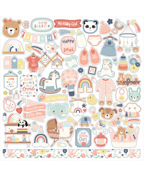 Echo Park Baby On Board It's a Girl! 12x12 Inch Element Sticker (BOG414014) Echo Park Baby On Board It's a Girl! 12x12 Inch Element Sticker (BOG414014)