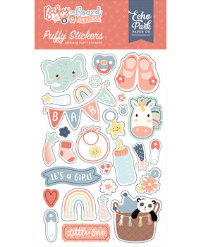 Echo Park Baby On Board It's a Girl! Puffy Stickers (BOG414066) Echo Park Baby On Board It's a Girl! Puffy Stickers (BOG414066)
