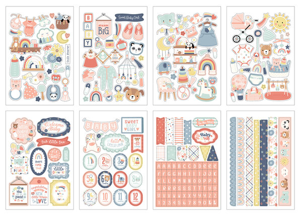 Echo Park Baby On Board It's a Girl! Sticker Book (BOG414029) Echo Park Baby On Board It's a Girl! Sticker Book (BOG414029)