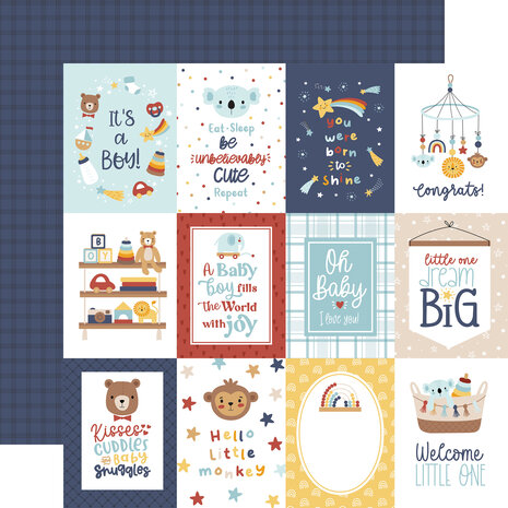 Echo Park Baby On Board It's a Boy! 12x12 Inch Collection Kit (BOB415016) Echo Park Baby On Board It's a Boy! 12x12 Inch Collection Kit (BOB415016)