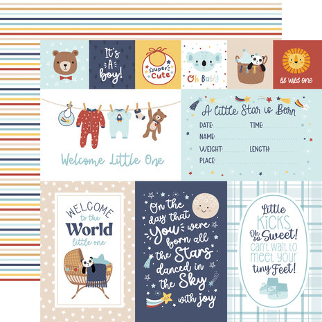 Echo Park Baby On Board It's a Boy! 12x12 Inch Collection Kit (BOB415016) Echo Park Baby On Board It's a Boy! 12x12 Inch Collection Kit (BOB415016)