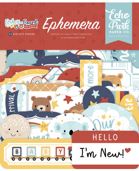 Echo Park Baby On Board It's a Boy! Ephemera (BOB415024)