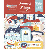 Echo Park Baby On Board It's a Boy! Ephemera Frames & Tags (BOB415025)