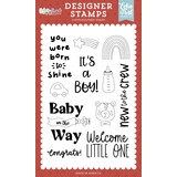 Echo Park Baby On Board It's a Boy! Clear Stamp You Were Born To Shine (BOB415045)