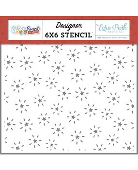 Echo Park Baby On Board It's a Boy! Stencil Born To Shine Stars (BOB415034)