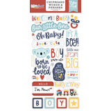 Echo Park Baby On Board It's a Boy! 6x13 Inch Chipboard Word & Phrases (BOB415022)