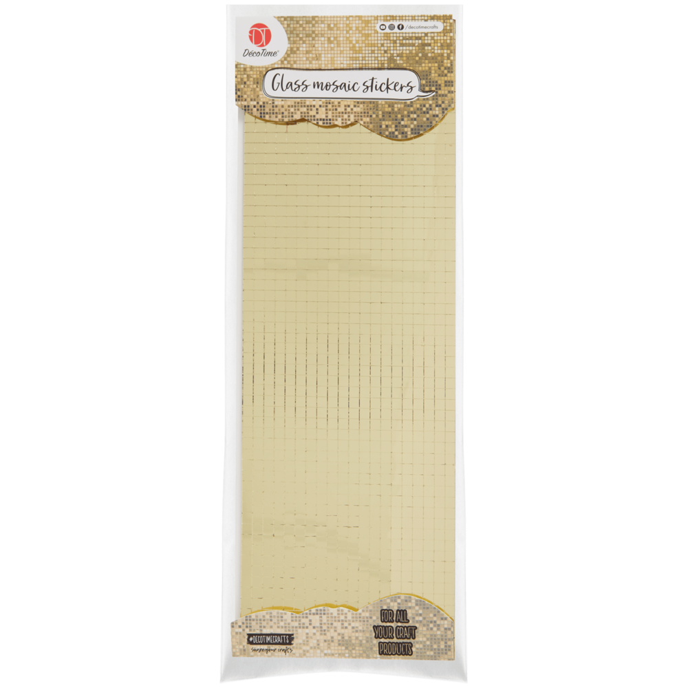 DécoTime Glass Mosaic Stickers Gold (3201747)