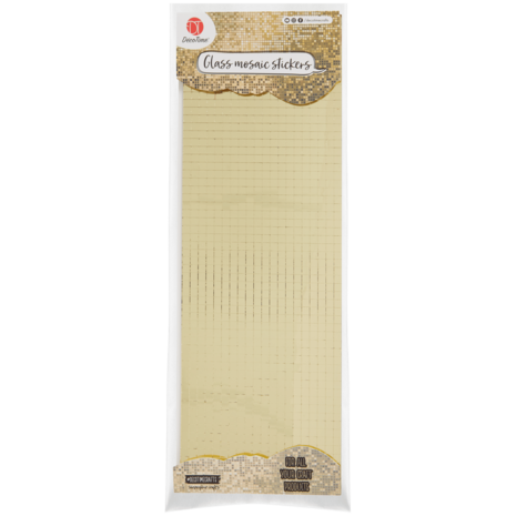 DécoTime Glass Mosaic Stickers Gold (3201747)