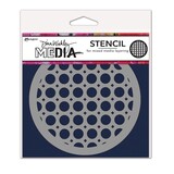 Dina Wakley MEdia Masking Stencil Rattan Coaster (MDS84952)