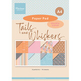 Marianne Design Tails & Whiskers A4 Pretty Papers Bloc (PK9202)