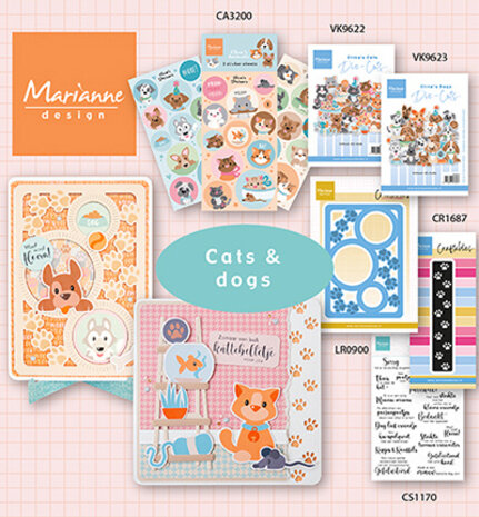 Marianne Design Die-cuts Eline's Cats (VK9622) Marianne Design Die-cuts Eline's Cats (VK9622)