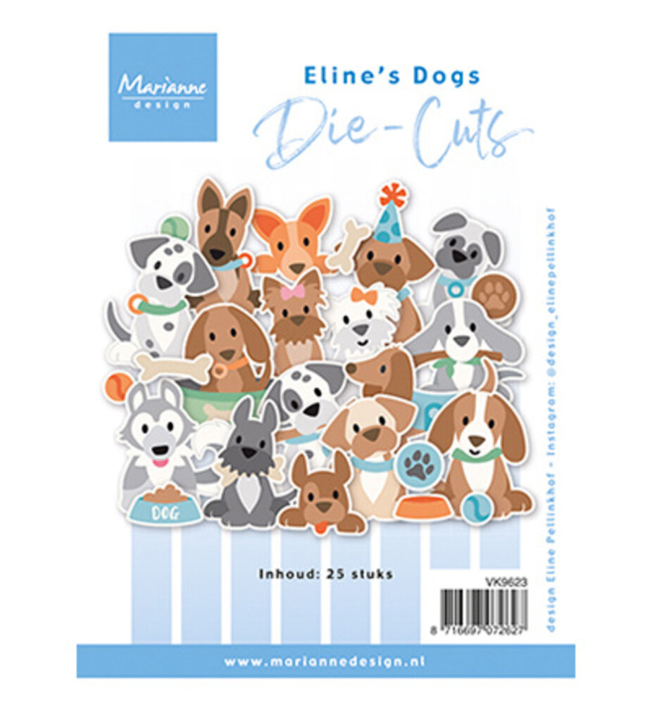 Marianne Design Die-cuts Eline's Dogs (VK9623)