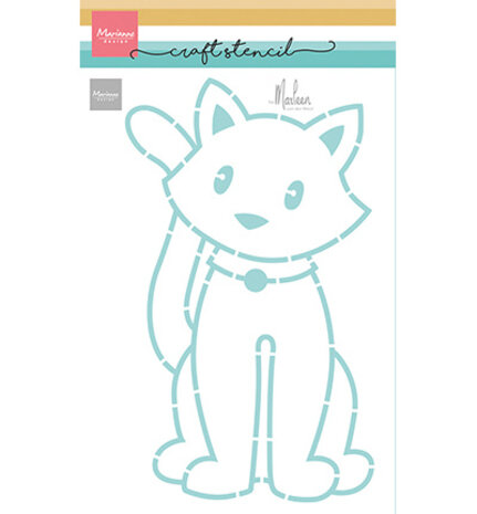 Marianne Design Craft Stencil A5 Sitting Cat (PS8179) Marianne Design Craft Stencil A5 Sitting Cat (PS8179)