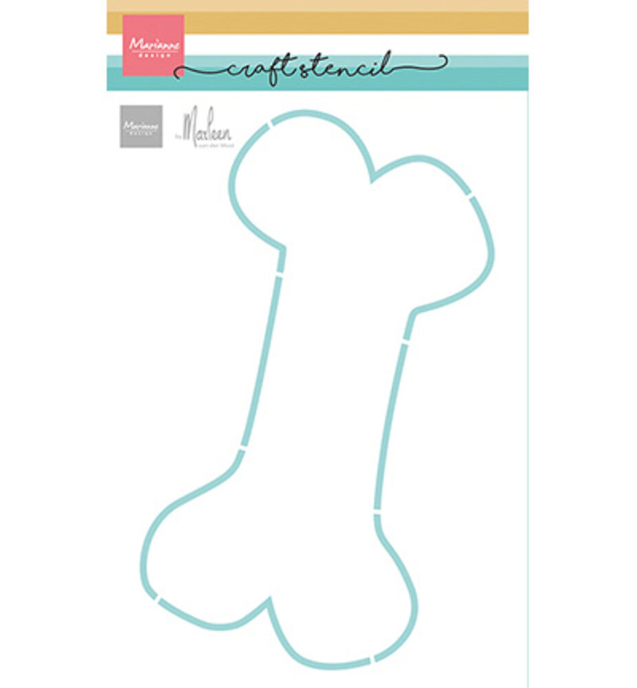 Marianne Design Craft Stencil A5 Dog Bone (PS8181) Marianne Design Craft Stencil A5 Dog Bone (PS8181)