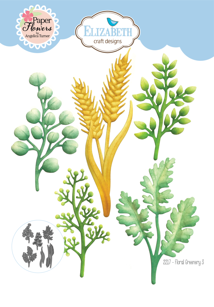Elizabeth Craft Designs Spring Awakening Dies Floral Greenery 3 (2217) Elizabeth Craft Designs Spring Awakening Dies Floral Greenery 3 (2217)