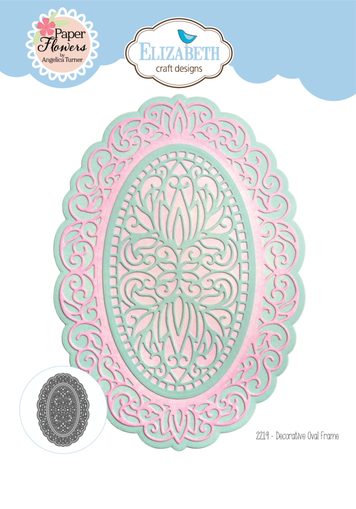 Elizabeth Craft Designs Spring Awakening Dies Decorative Oval Frame (2219)