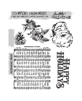 Stampers Anonymous Cling Stamps Holiday Wishes (CMS095) Stampers Anonymous Cling Stamps Holiday Wishes (CMS095)