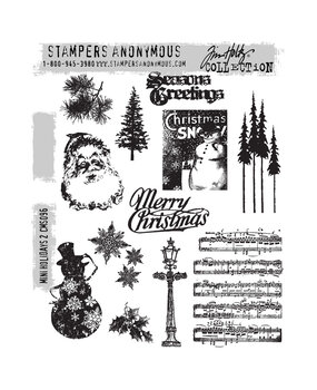 Stampers Anonymous Cling Stamps Mini Holidays 2 (CMS096) Stampers Anonymous Cling Stamps Mini Holidays 2 (CMS096)