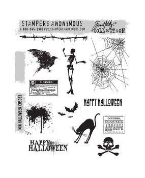 Stampers Anonymous Cling Stamps Mini Halloween (CMS093)