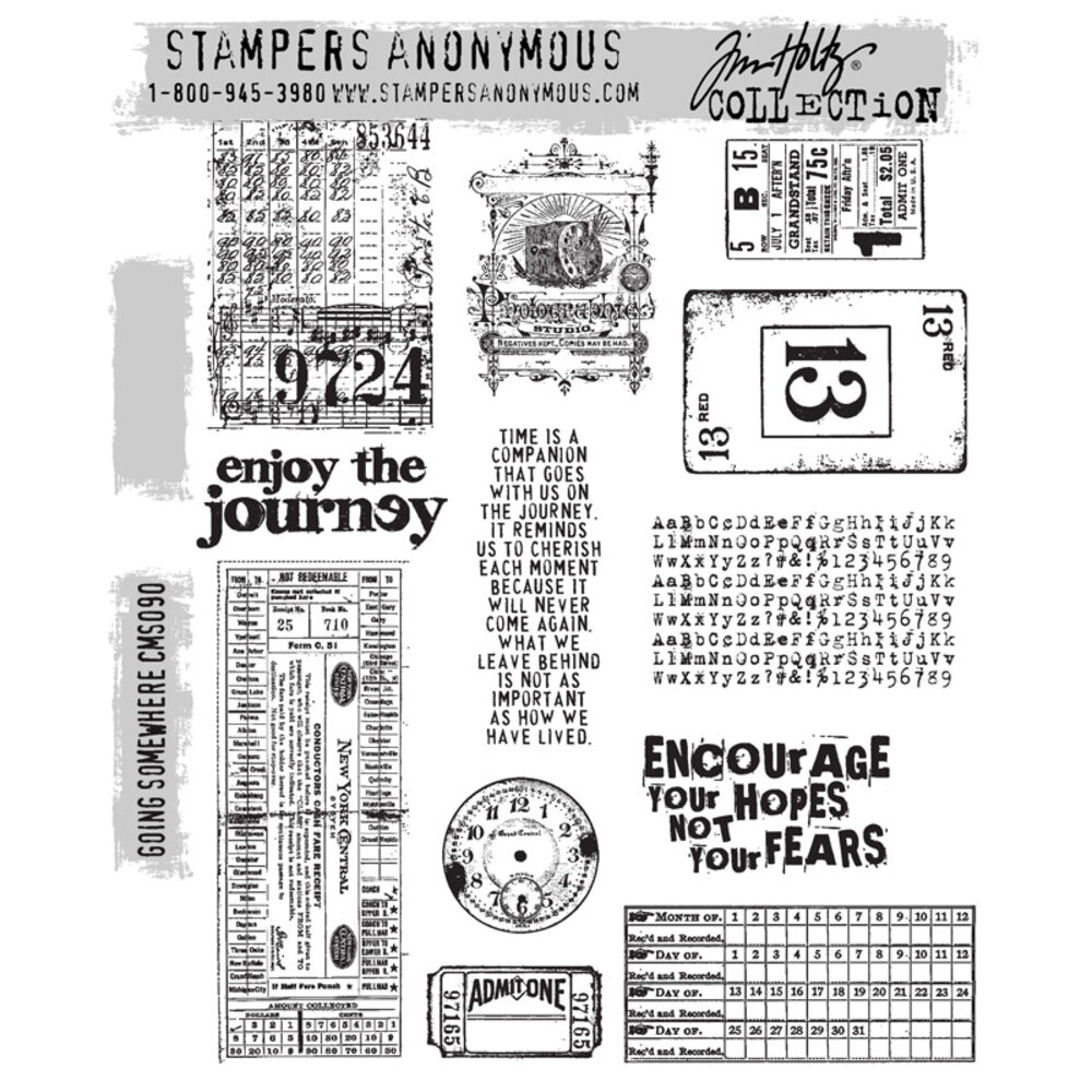 Stampers Anonymous Cling Stamps Going Somewhere (CMS090) Stampers Anonymous Cling Stamps Going Somewhere (CMS090)