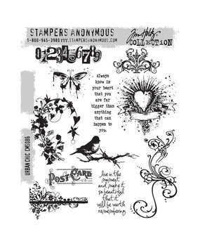 Stampers Anonymous Cling Stamps Urban Chic (CMS086)