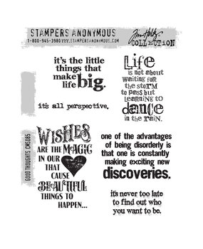 Stampers Anonymous Cling Stamps Good Thoughts (CMS085)