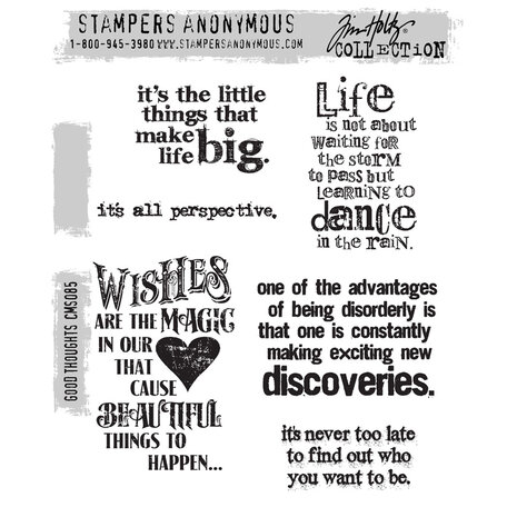 Stampers Anonymous Cling Stamps Good Thoughts (CMS085)