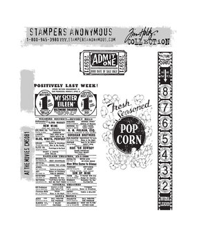 Stampers Anonymous Cling Stamps At The Movies (CMS081) Stampers Anonymous Cling Stamps At The Movies (CMS081)