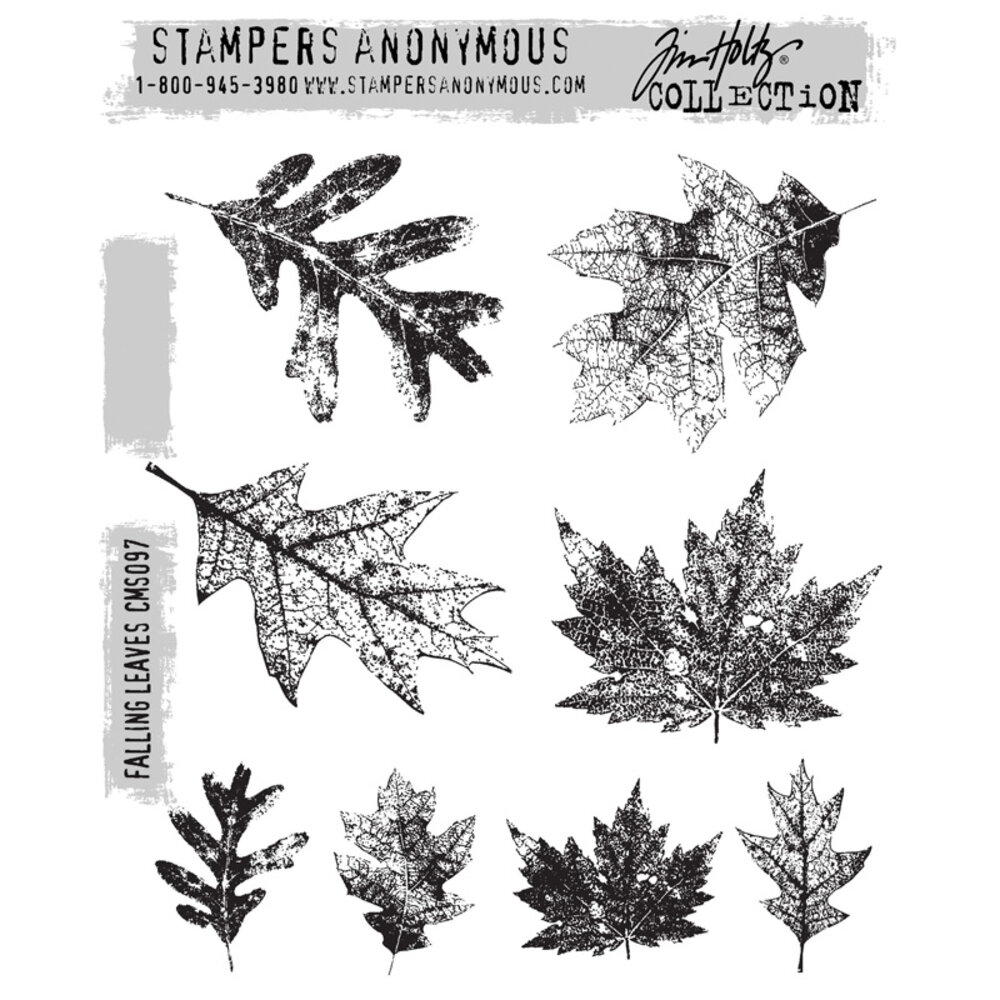 Stampers Anonymous Cling Stamps Falling Leaves (CMS097)