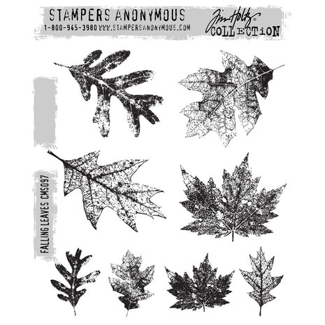 Stampers Anonymous Cling Stamps Falling Leaves (CMS097)