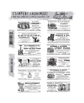 Stampers Anonymous Cling Stamps Adverts (CMS101) Stampers Anonymous Cling Stamps Adverts (CMS101)