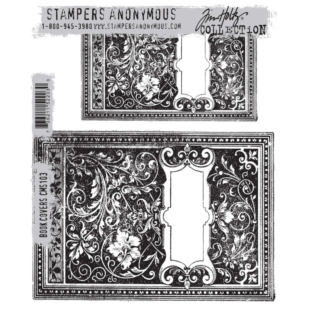 Stampers Anonymous Cling Stamps Book Covers (CMS103) Stampers Anonymous Cling Stamps Book Covers (CMS103)