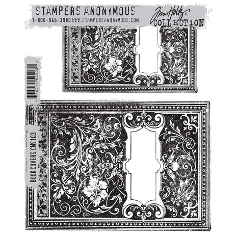 Stampers Anonymous Cling Stamps Book Covers (CMS103) Stampers Anonymous Cling Stamps Book Covers (CMS103)