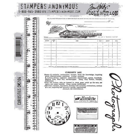 Stampers Anonymous Cling Stamps Curiosities (CMS104) Stampers Anonymous Cling Stamps Curiosities (CMS104)