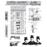 Stampers Anonymous Cling Stamps Steampunk (CMS107)