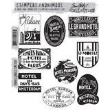 Stampers Anonymous Cling Stamps Travel Labels (CMS108)