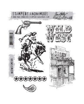 Stampers Anonymous Cling Stamps Wild West (CMS109) Stampers Anonymous Cling Stamps Wild West (CMS109)