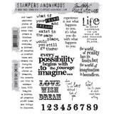 Stampers Anonymous Cling Stamps Stuff To Say (CMS110)