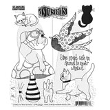 Ranger Dylusions Churchill And Friends Cling Stamps (DYR10024)