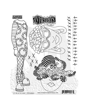 Ranger Dylusions It's All in The Mind Cling Stamps (DYR10025) Ranger Dylusions It's All in The Mind Cling Stamps (DYR10025)