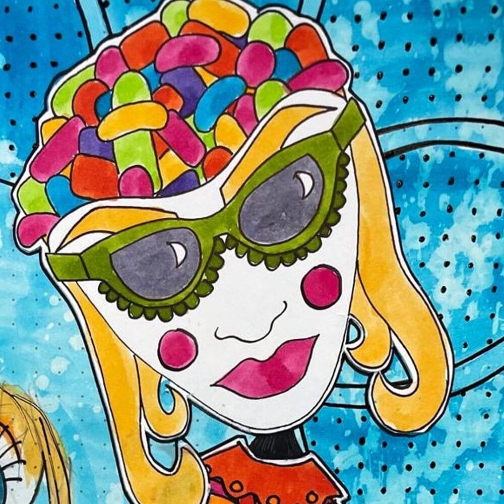 Ranger Dylusions It's All in The Mind Cling Stamps (DYR10025) Ranger Dylusions It's All in The Mind Cling Stamps (DYR10025)