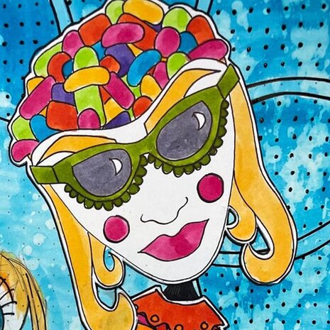 Ranger Dylusions It's All in The Mind Cling Stamps (DYR10025) Ranger Dylusions It's All in The Mind Cling Stamps (DYR10025)