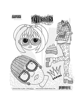 Ranger Dylusions Hop Skip and A Jump Cling Stamps (DYR10026) Ranger Dylusions Hop Skip and A Jump Cling Stamps (DYR10026)